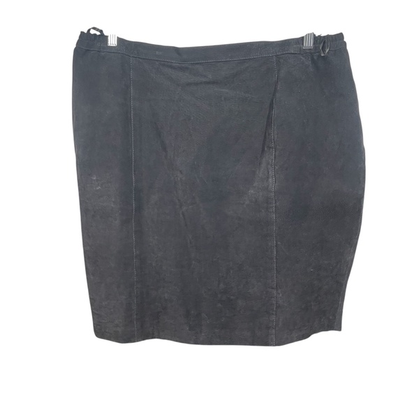 Diana Marco Plus Size Suede Skirt - Picture 1 of 4